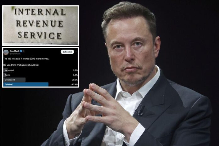 Elon Musk asks if the IRS should be ‘deleted’ after agency  begs for $20 billion