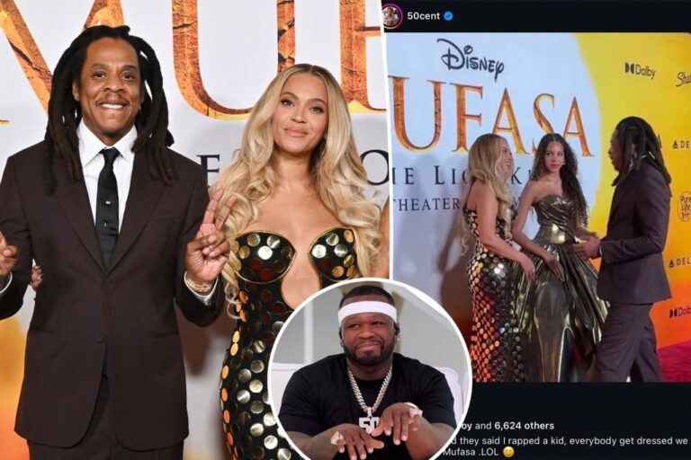 50 Cent reacts to Jay-Z at 'Mufasa' premiere after rape allegations