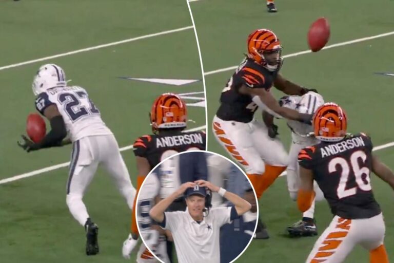 Cowboys lose on blocked punt gone wrong in crushing 'MNF' blow vs. Bengals