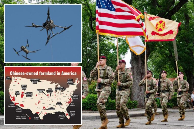 Drones seen by 17 military bases next to Chinese-owned US land