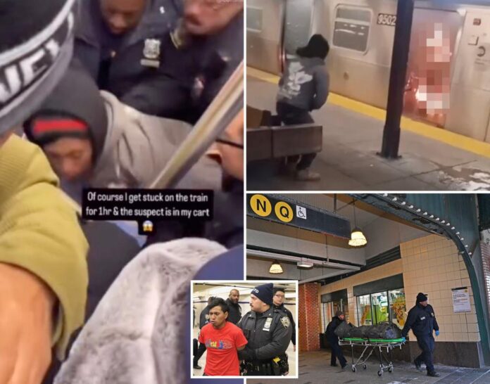 Illegal immigrant faces murder rap for allegedly burning woman to death on NYC subway as DA promises 'most serious consequences'