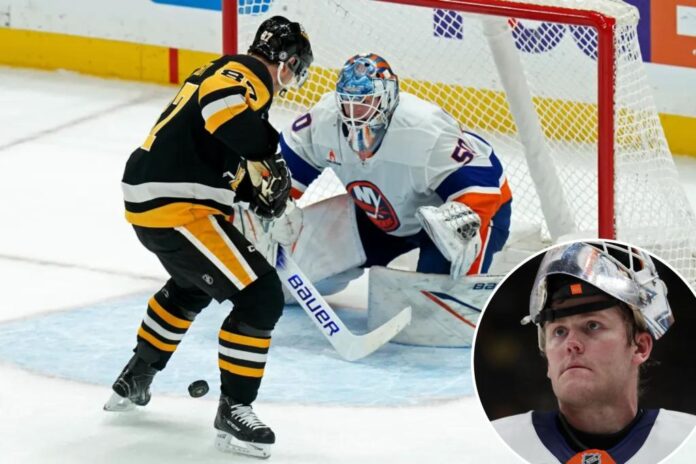 Islanders' Marcus Hogberg shines in net for emotional first NHL start in nearly four years