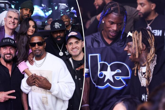 Jamie Foxx parties past 4 a.m. at E11even during Miami Art Basel with Lil Wayne and more