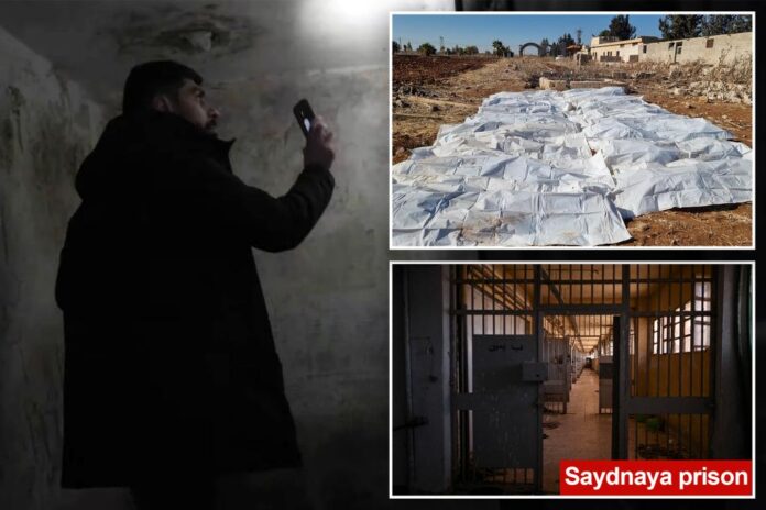 Jaw-dropping moment Syrian man makes astonishing discovery at Damascus prison