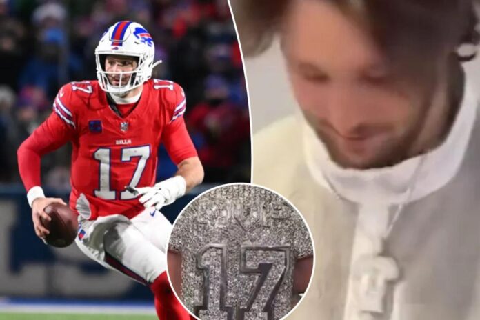 Josh Allen's Bills offensive line gifted him an 'MVP' chain