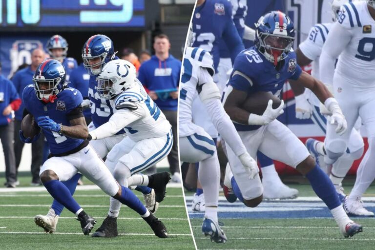 Malik Nabers, Tyrone Tracy make rookie history in Giants' win