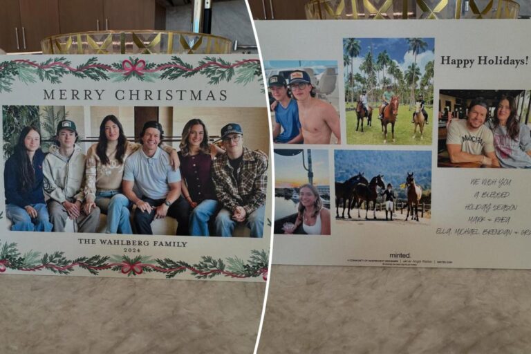 Mark Wahlberg and wife Rhea celebrate Christmas with a rare family photo