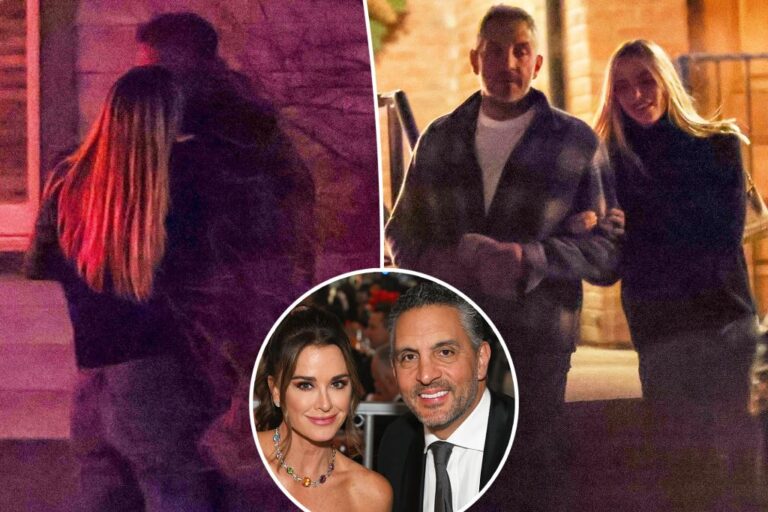 Mauricio Umansky kisses model in Aspen as Kyle Richards admits they still haven't had divorce convo