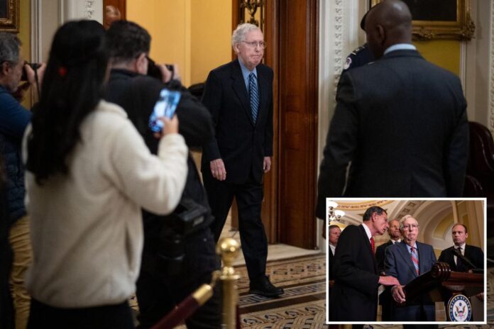 Mitch McConnell, 82, falls and cuts his face while on Capitol Hill: source