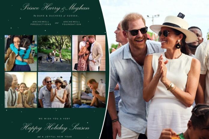 Prince Harry, Meghan Markle release 2024 Christmas card