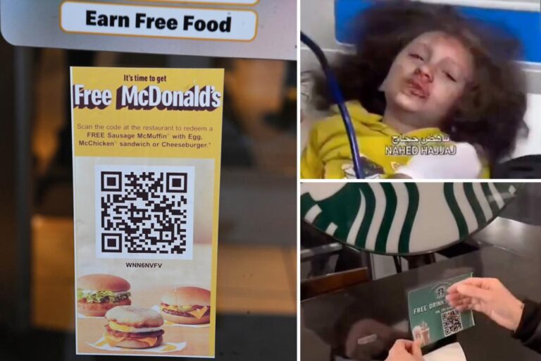 QR codes in NYC offer 'free' McDonald's, Starbucks — but link to horrific 'war crimes' videos