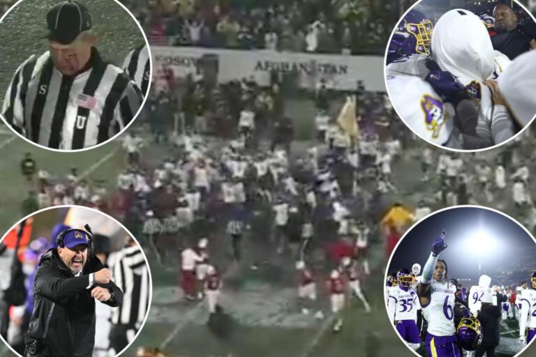 Referee bloodied in ugly NC State-East Carolina Military Bowl brawl