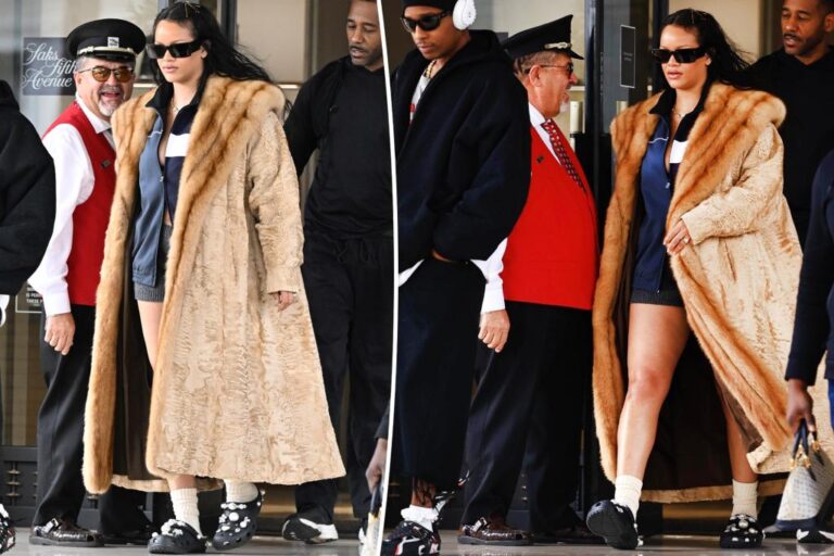 Rihanna puts high-fashion spin on Crocs