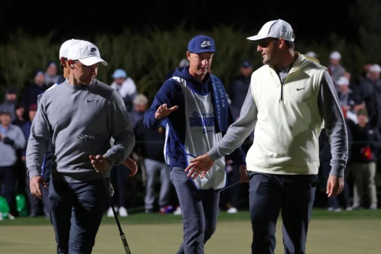 Scottie Scheffler, Rory McIlroy beat Brooks Koepka, Bryson DeChambeau in Showdown