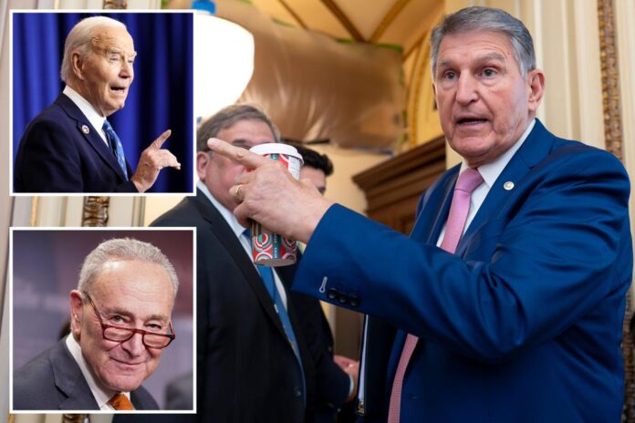 Sen. Joe Manchin unloads on 'toxic' Democratic Party for trying 'to mainstream the extreme’