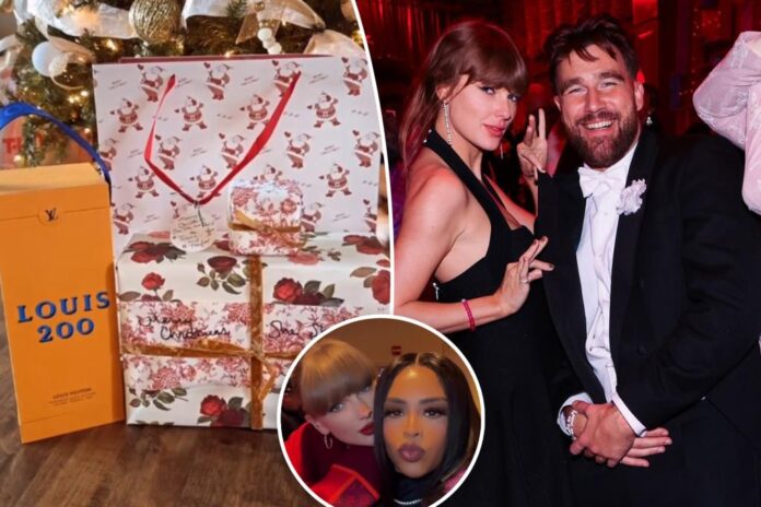 Taylor Swift and Travis Kelce send her fellow Chiefs WAG a Christmas present