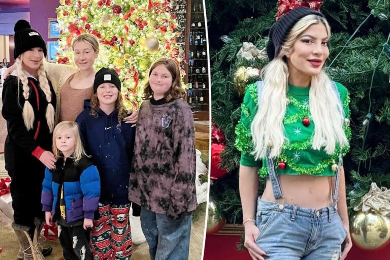 Tori Spelling calls out 'jerk' son for inappropriate Elf on the Shelf setup