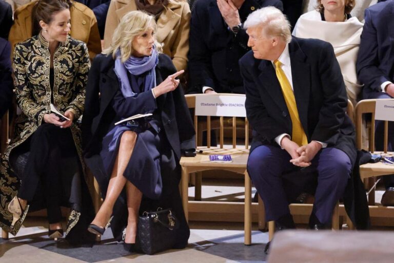 Trump says Jill Biden 'couldn't have been nicer' during Paris chat